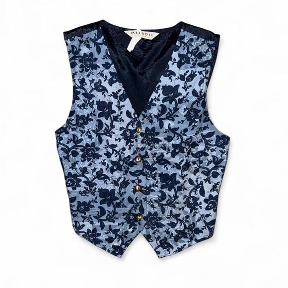 Vintage VTG Western Cowgirl Boho Button Up Vest Womens size M - Picture 2 of 5